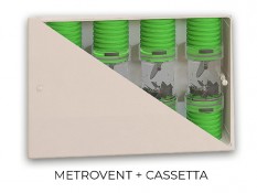 Cassetta a muro ispezionabile 4 x MetroVent P=80mm